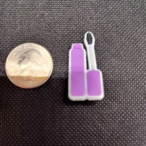 🍒(3/$6) purple bottle Black Mascara New Charm for Shoes Bracelets keychains
